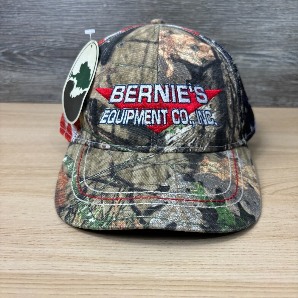 Bernies Equipment Co Hat Cap Snapback Camo Hunting Outdoor Mossy Oak NWT